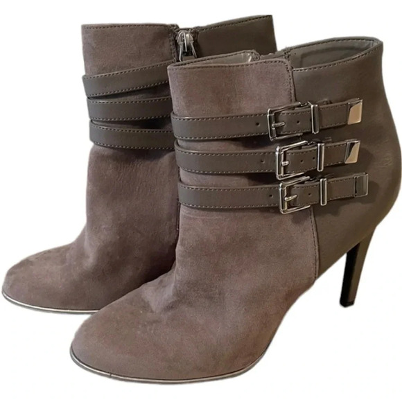 SAM & Libby Charcoal Gray 4' Booties - Picture 1 of 9